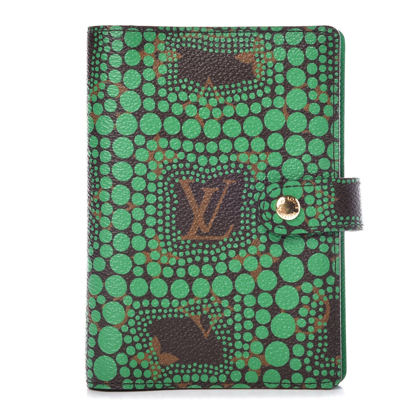 Monogram Kusama Town Small Ring Agenda Green