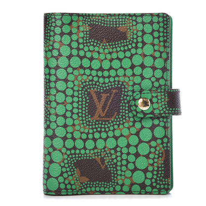 Louis Vuitton Monogram Kusama Town Small Ring Agenda Green 1 of 8
