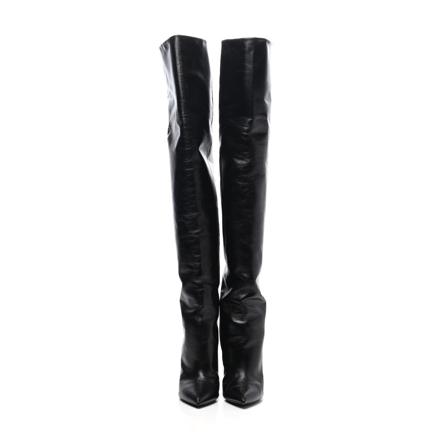 Calfskin Niki 105 Thigh High Boots 37 Black