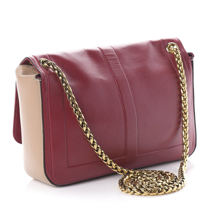 Christian Louboutin Soft Calfskin Small Sweety Charity Shoulder Bag Nude Red 3 of 9
