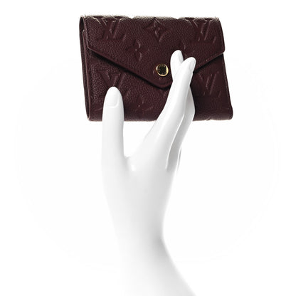 Louis Vuitton Empreinte Victorine Wallet Wine 2 of 8