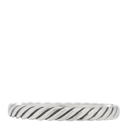 David Yurman Sterling Silver Cable Classics Band Ring 54 7 1 of 4