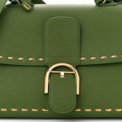 Delvaux Rodeo Calfskin Surprique Brillant East West Satchel Green 9 of 12