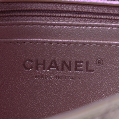 Chanel Iridescent Calfskin Quilted Mini Rectangular Flap Pink 8 of 10