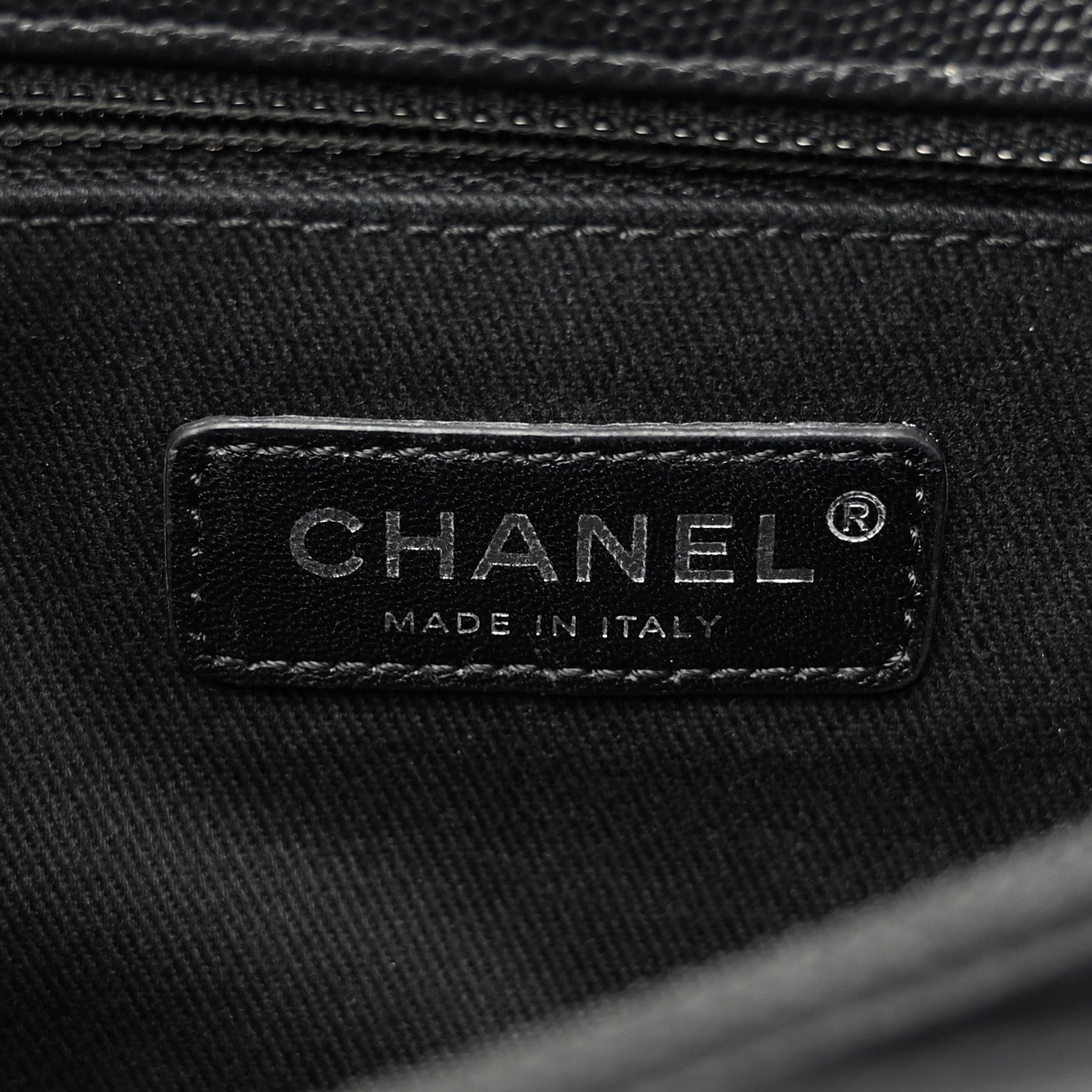 Chanel Caviar Chevron Quilted Small Coco Handle Flap So Black 6 of 14