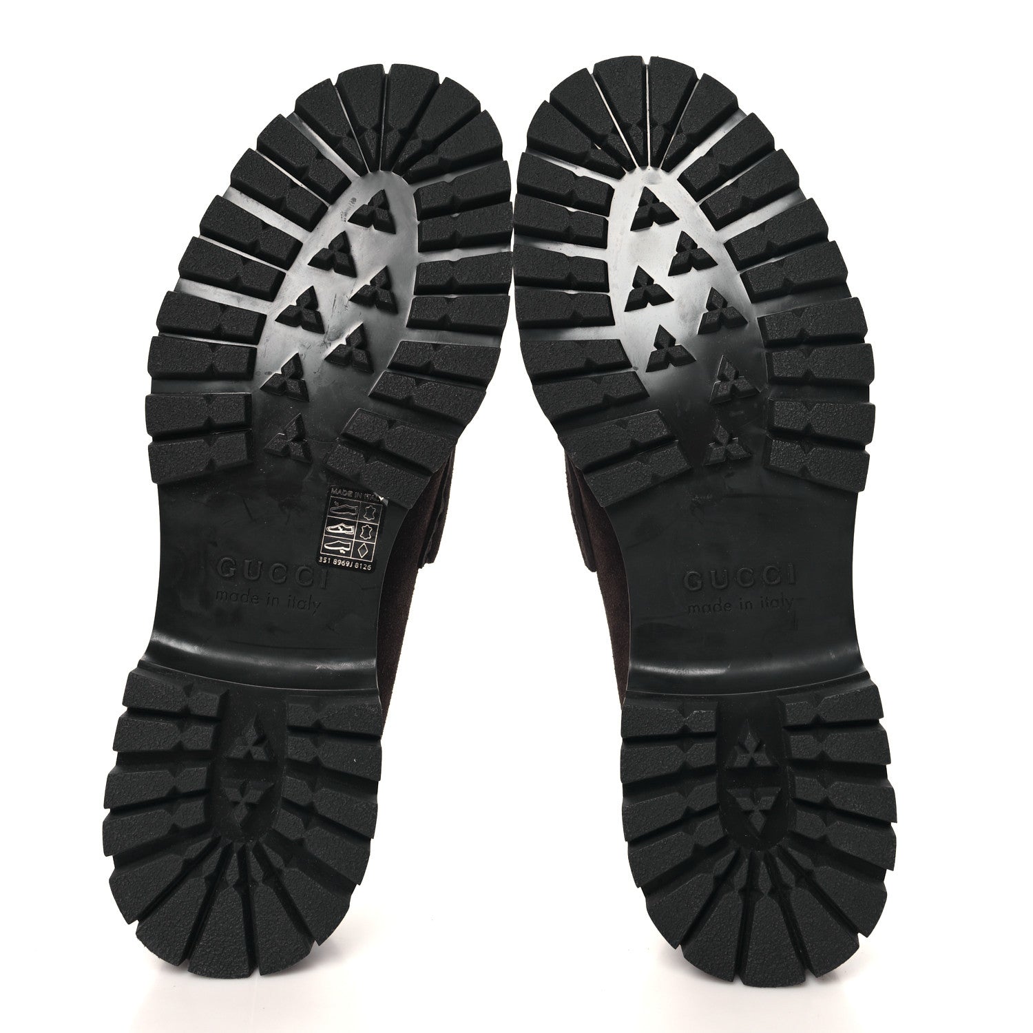 Gucci Suede Horsebit Mens Lug Loafers 8 Night Cocoa 6 of 10