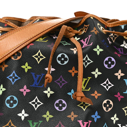 Louis Vuitton Monogram Multicolor Petit Noe Black 6 of 8