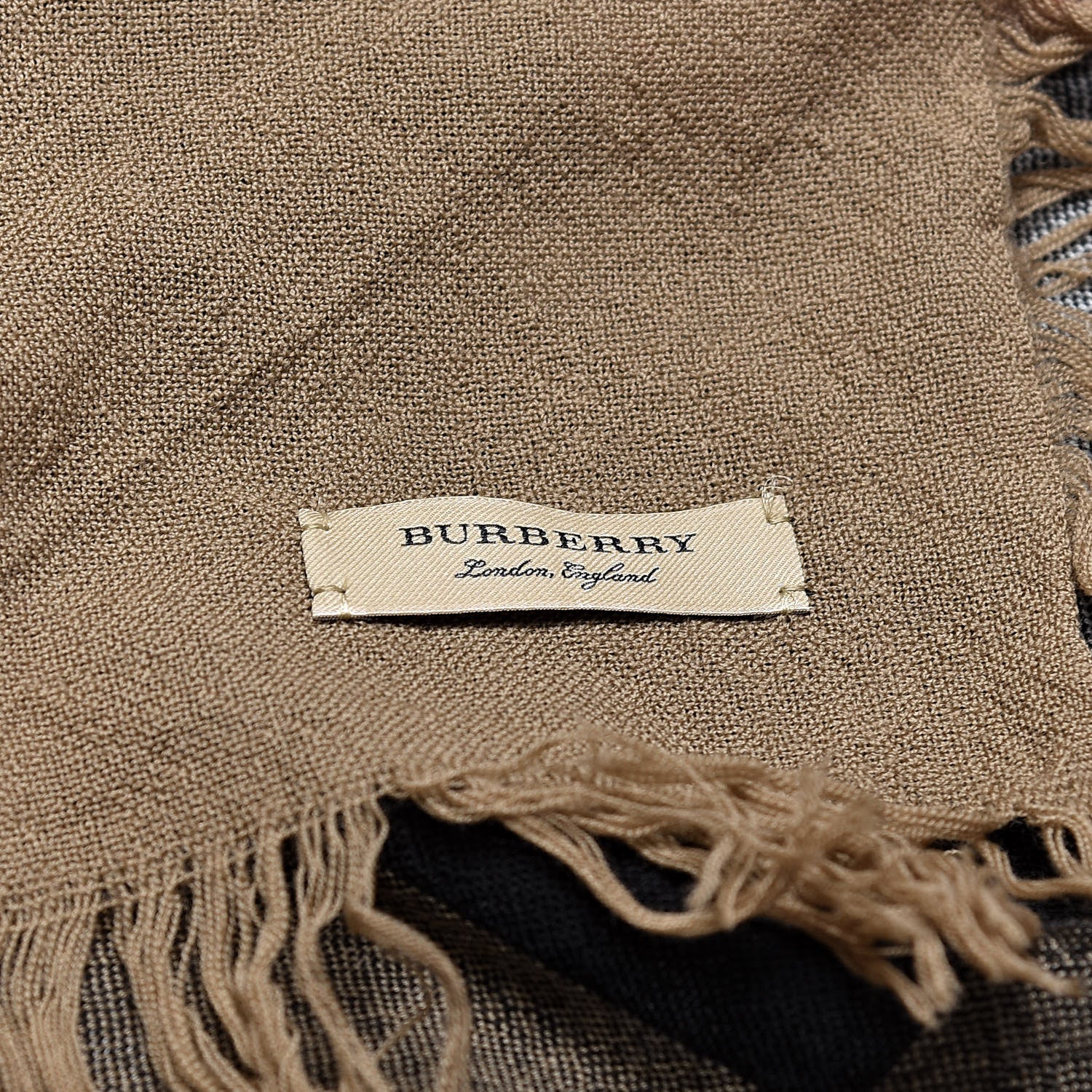 Burberry Merino Wool House Check Scarf Brown 3 of 5