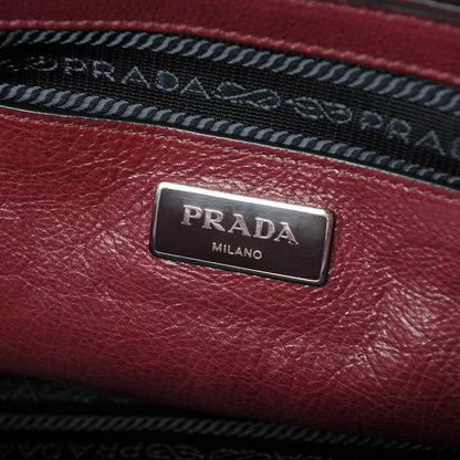 Prada Glace Calf Twin Pocket Tote Ametista 7 of 9