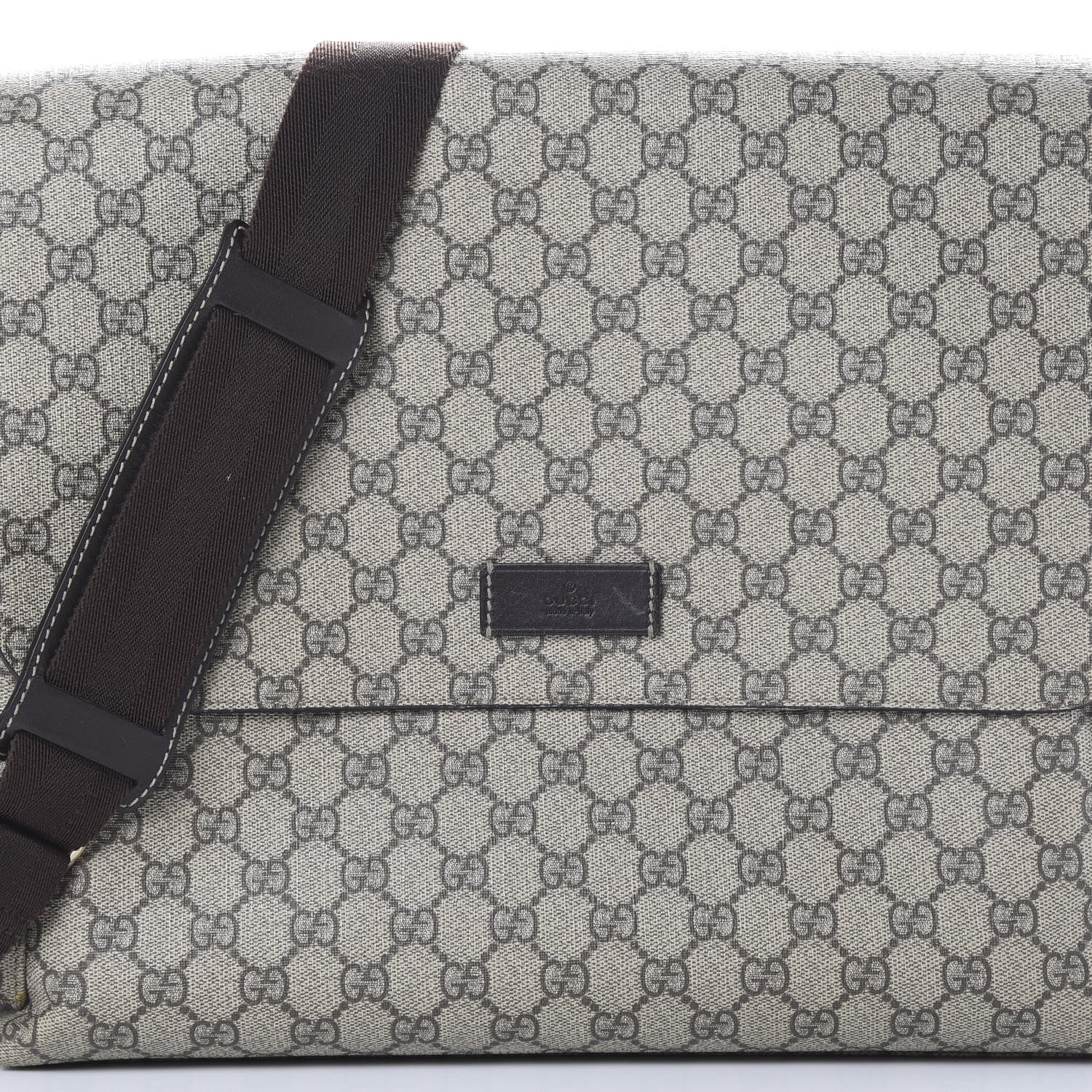 Gucci GG Plus Monogram Messenger Diaper Bag Dark Brown 8 of 21