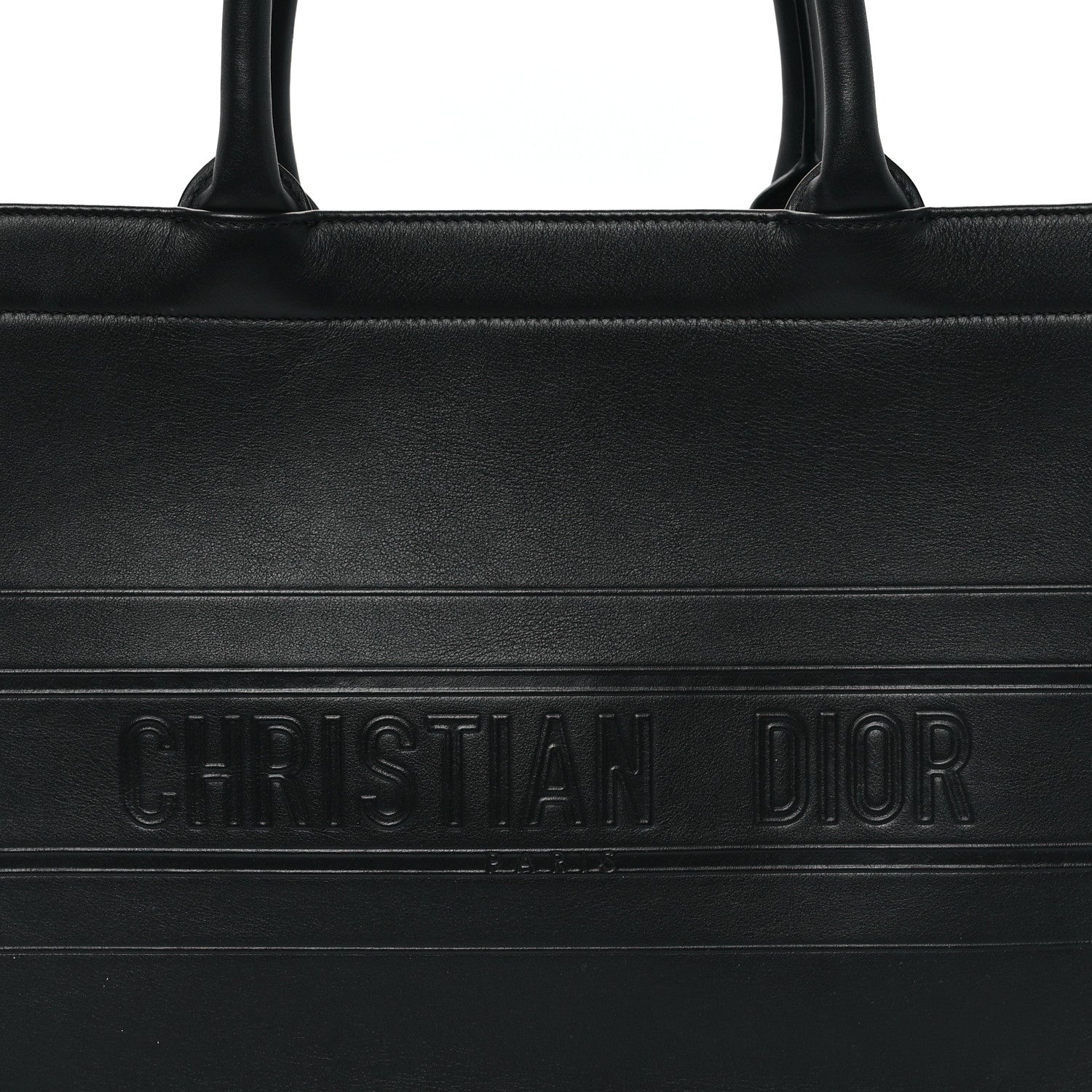 Christian Dior Calfskin Embossed Medium Book Tote Black 8 of 12