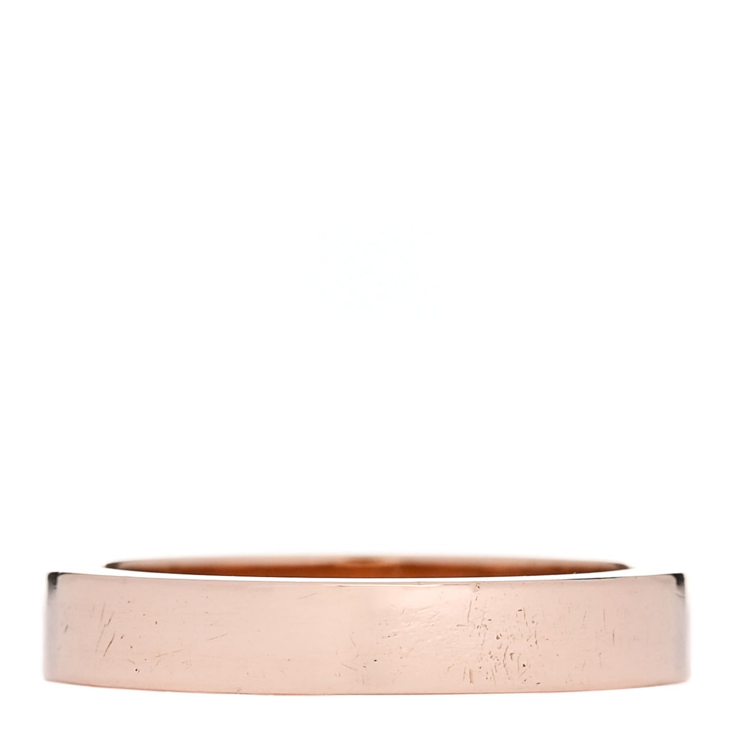 18K Pink Gold Diamond 3mm C De Cartier Wedding Band Ring 46 3.75