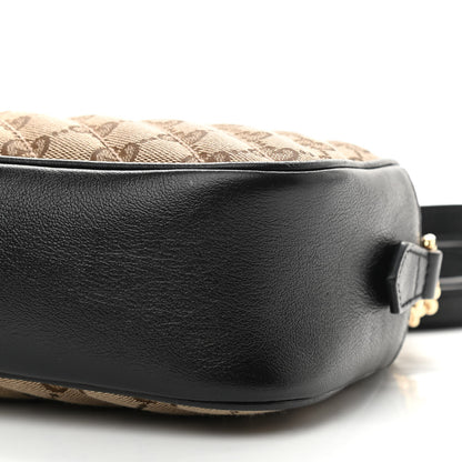 Gucci Monogram Matelasse Diagonal Small GG Marmont Chain Shoulder Bag Beige Black 10 of 10