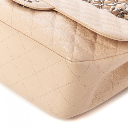 Chanel Caviar Quilted Jumbo Single Flap Beige Clair 5 of 13