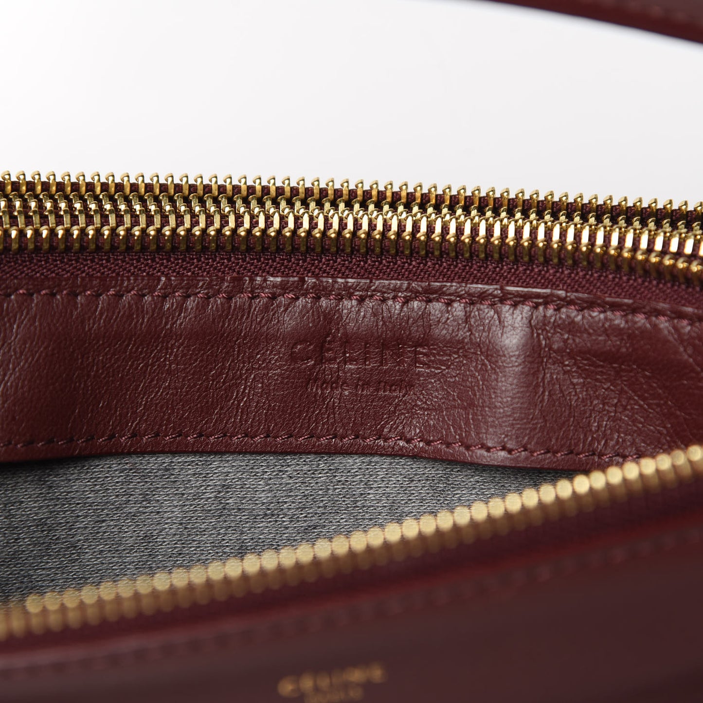 Lambskin Large Trio Crossbody Bag Burgundy