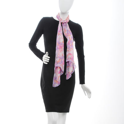 Chanel Silk CC Scarf Pink 2 of 5