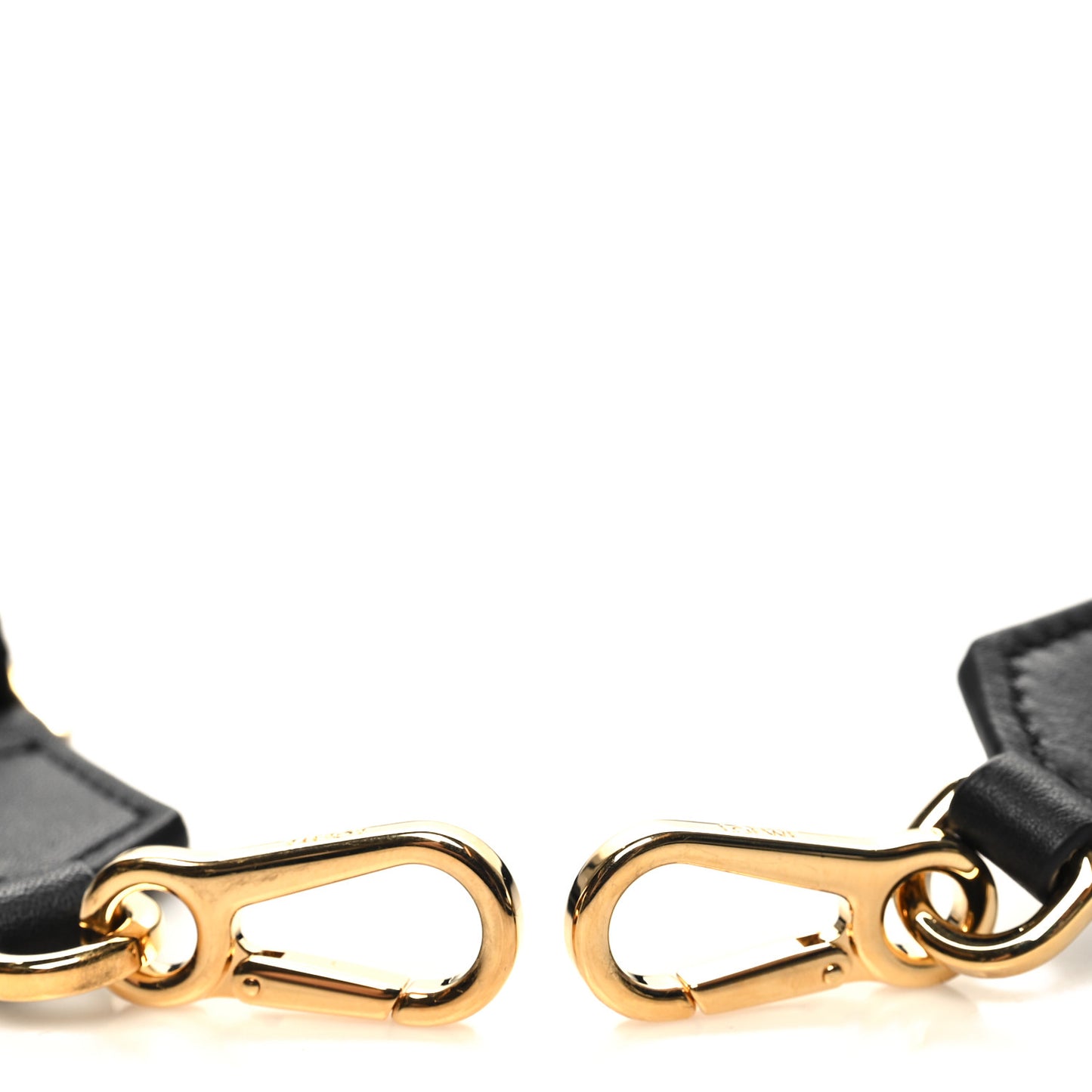 Calfskin Jacquard Webbing Anagram Strap Black
