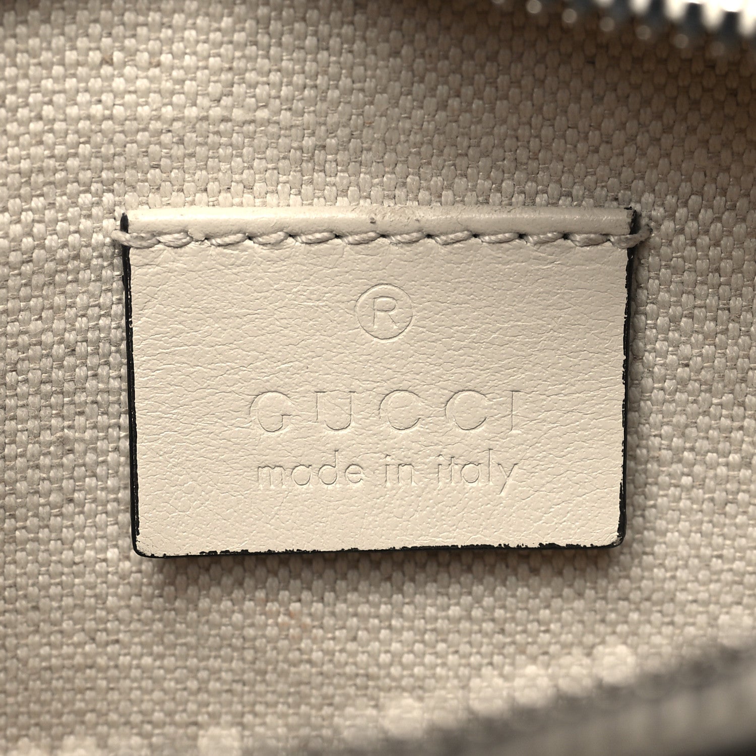 Gucci Calfskin GG Tennis Embossed Belt Bag Mystic White 6 of 11