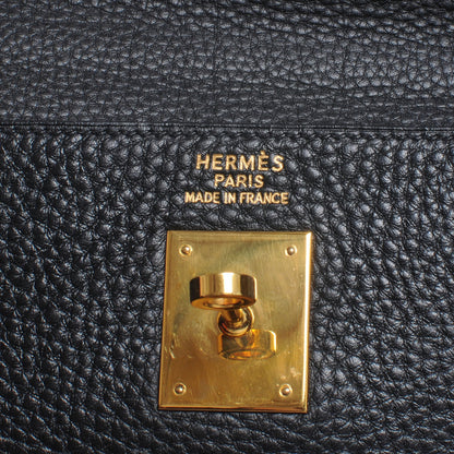 Hermes Taurillon Clemence Kelly 35 Souple Black 7 of 10