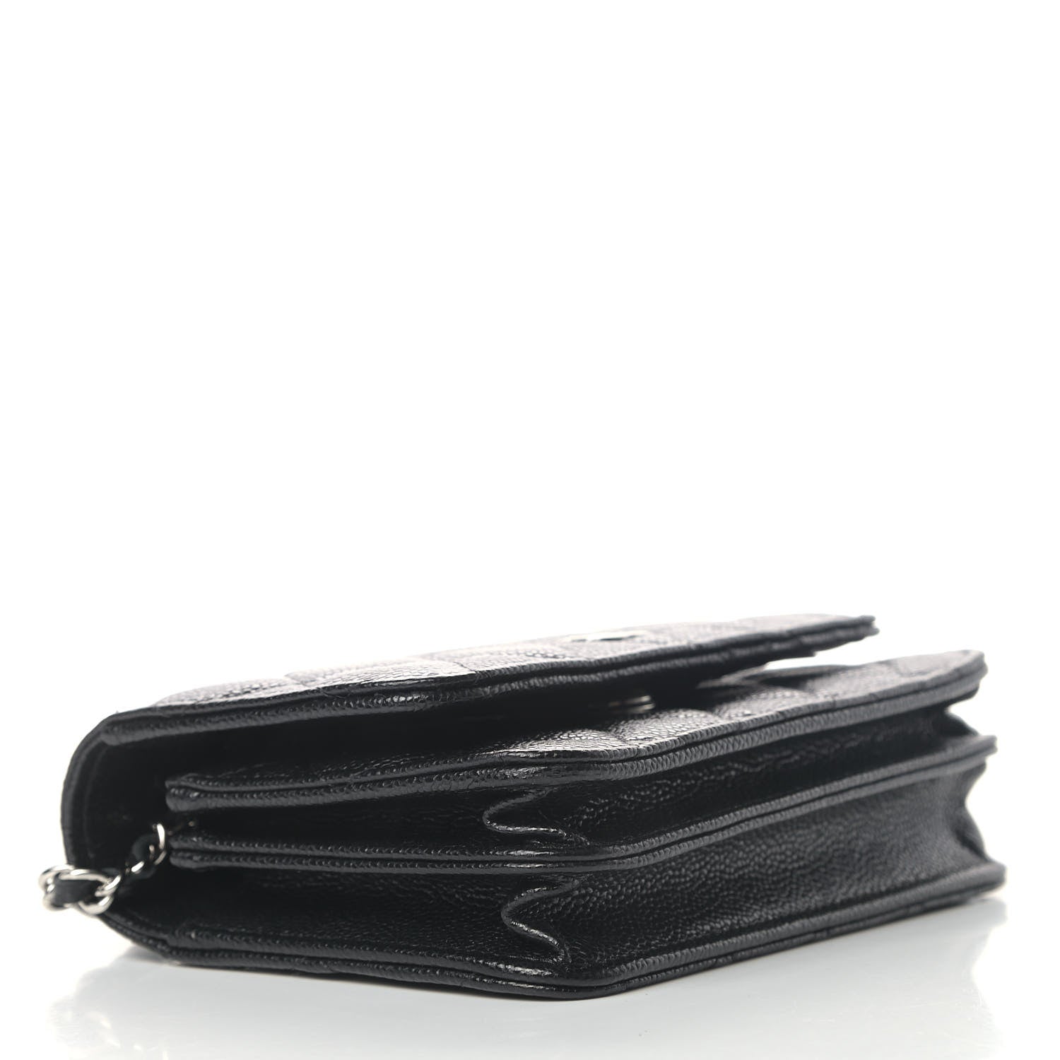 Chanel Caviar Quilted Mini Wallet On Chain WOC Black 3 of 4