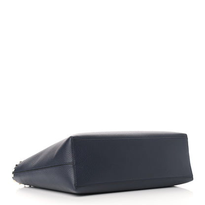 Valentino Garavani Grained Calfskin Rockstud Shoulder Tote Marine 4 of 9