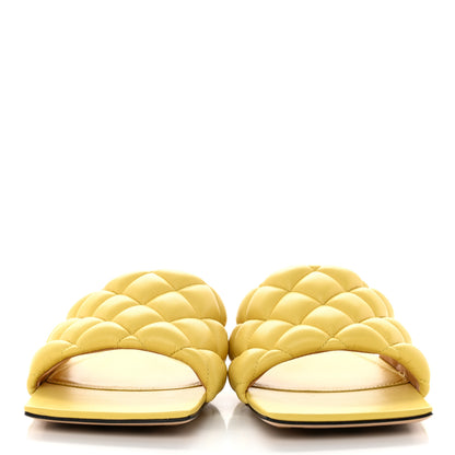 Bottega Veneta Nappa Matelasse Padded Flat Sandals 40 Pear 2 of 9