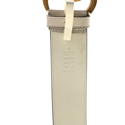 Gucci Calfskin Double G 40mm Belt 85 34 Mystic White 4 of 6