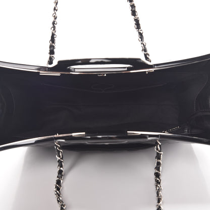 Chanel Glazed Calfskin Quilted Small CC Delivery Tote Black 13 of 17
