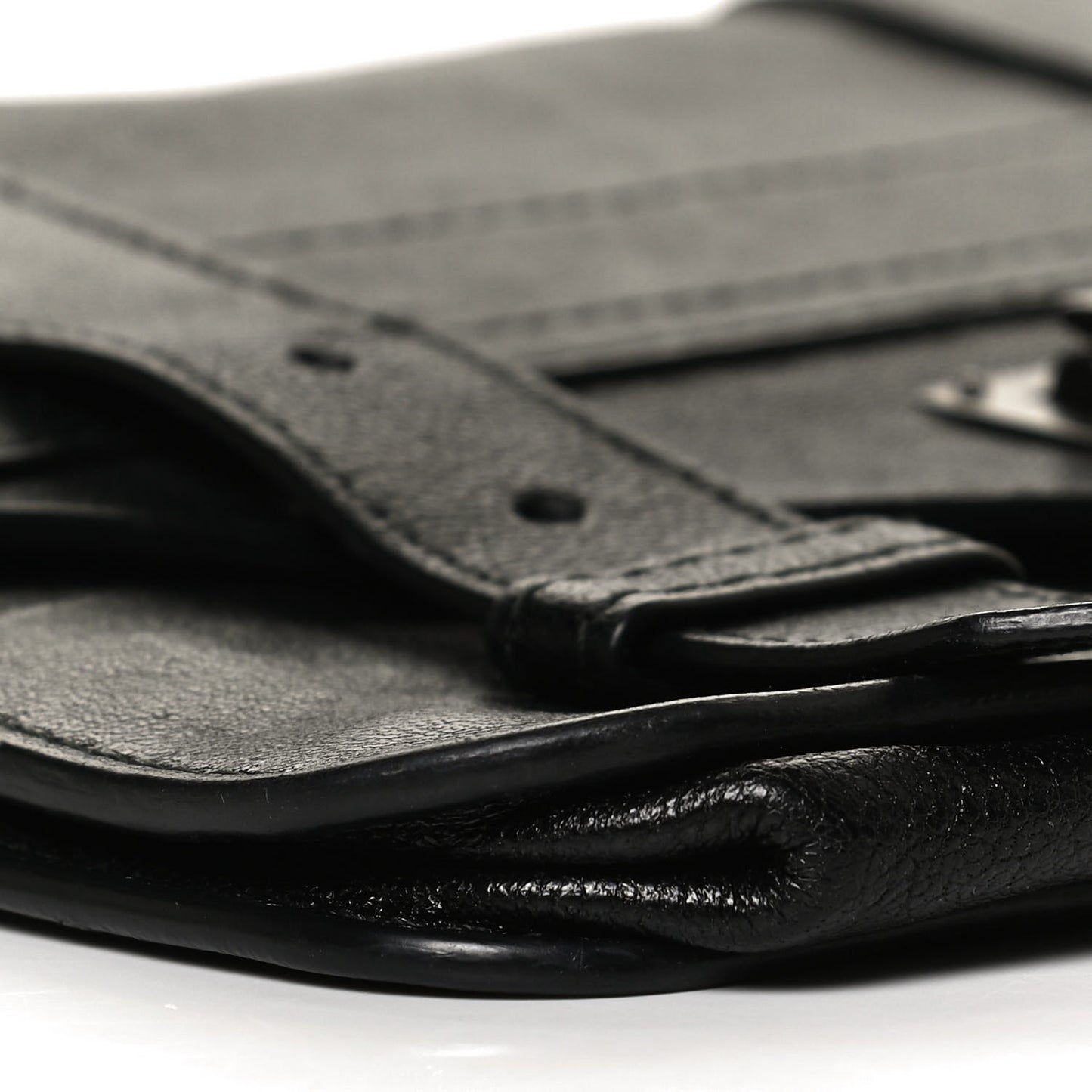 Lambskin PS1 Large Chain Wallet Black