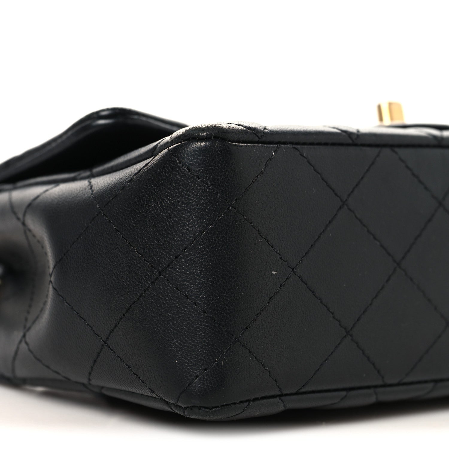 Chanel Lambskin Quilted Mini Rectangular Flap Black 8 of 10