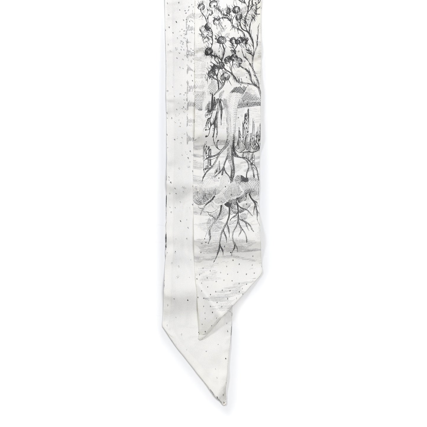 Silk ABCDior H Mitzah Scarf Grey