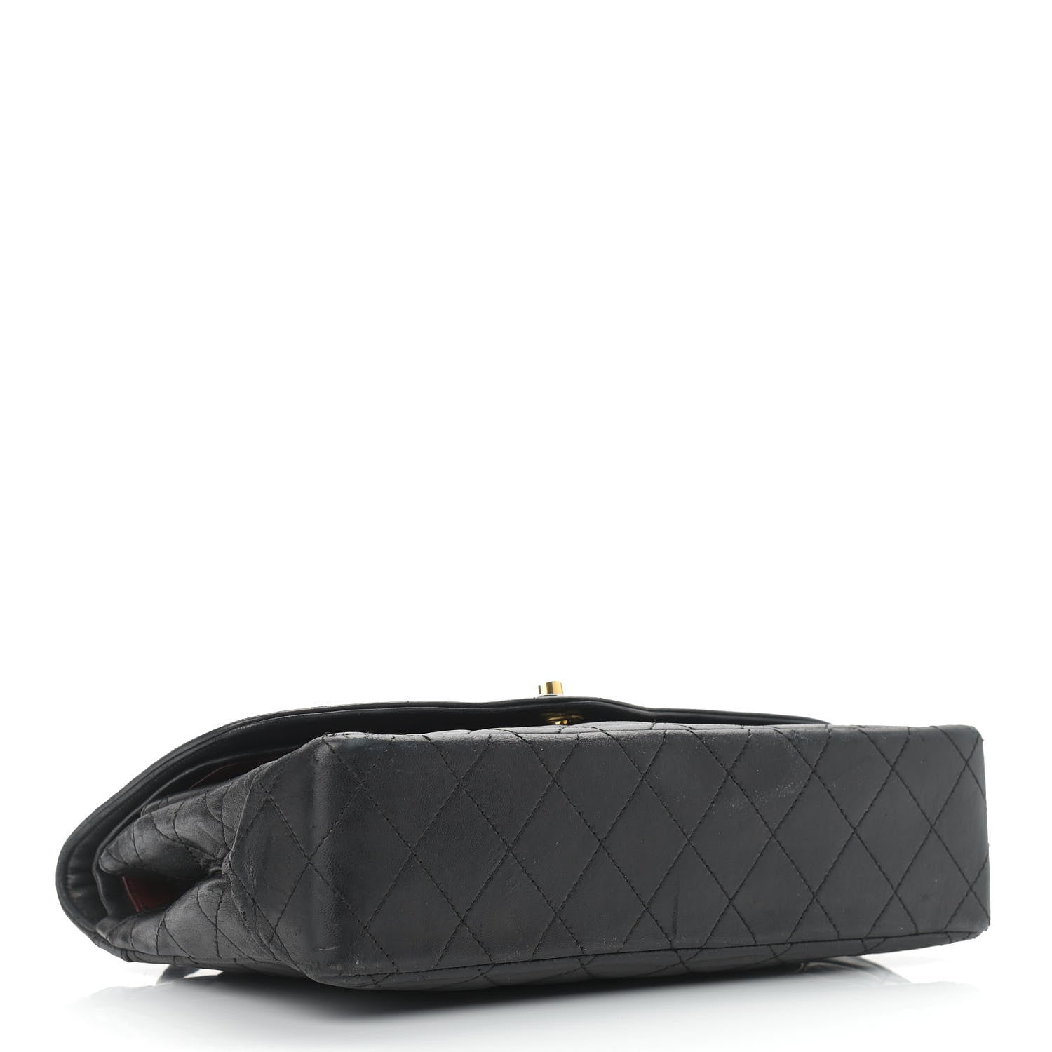 Chanel Lambskin Quilted Medium Double Flap Black 3 of 17