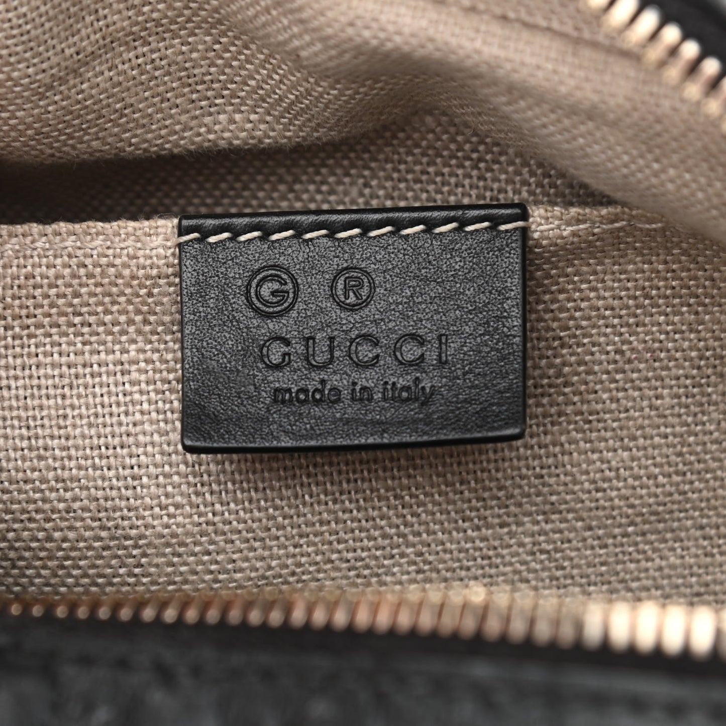Microguccissima Mini Bree Messenger Bag Black