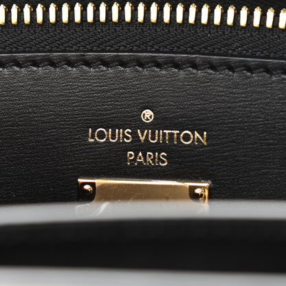 Louis Vuitton Calfskin Tribal City Steamer MM White Black 6 of 10