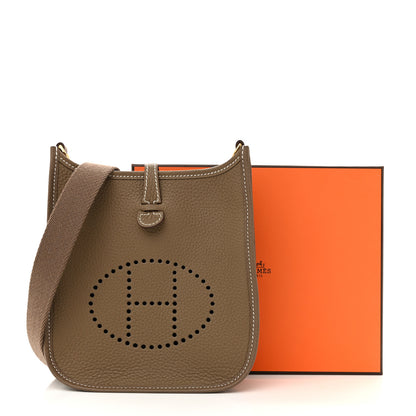 Hermes Taurillon Clemence Evelyne TPM Etoupe 11 of 11