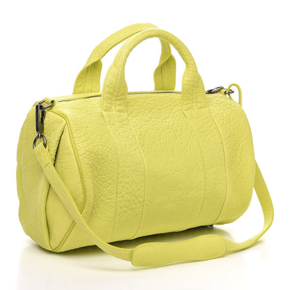 Alexander Wang Pebbled Lambskin Rocco Acid Black Nickel Hardware 3 of 9