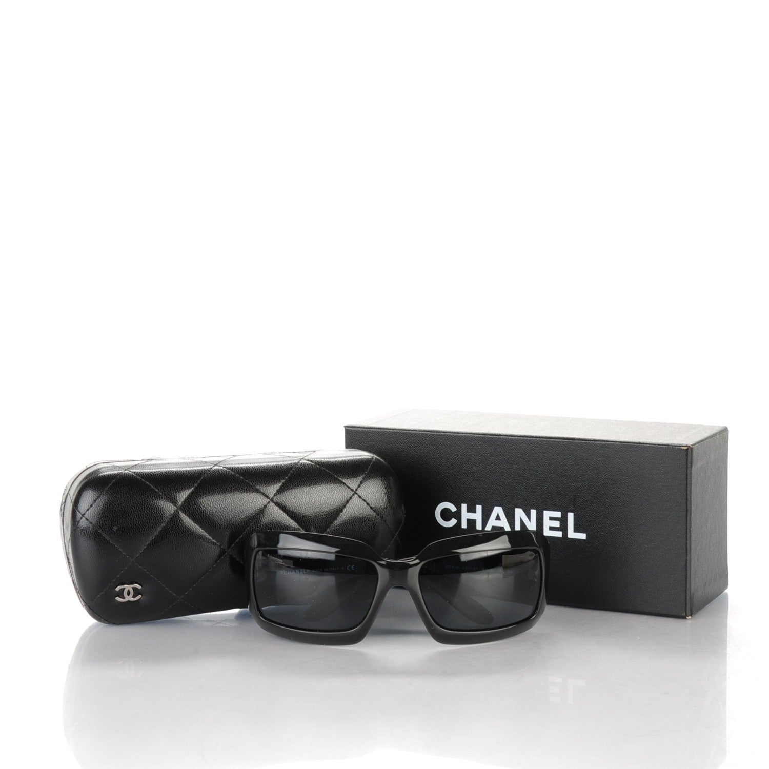 Chanel Mother of Pearl CC Sunglasses 5076-H Black 5 of 5