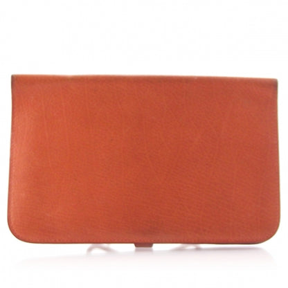 Hermes Togo Dogon Compact Wallet Orange 2 of 9