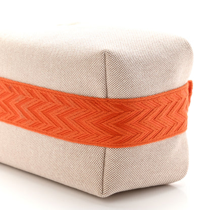 Hermes Canvas Small Bride-A-Brac Pouch Natural Orange 9 of 10