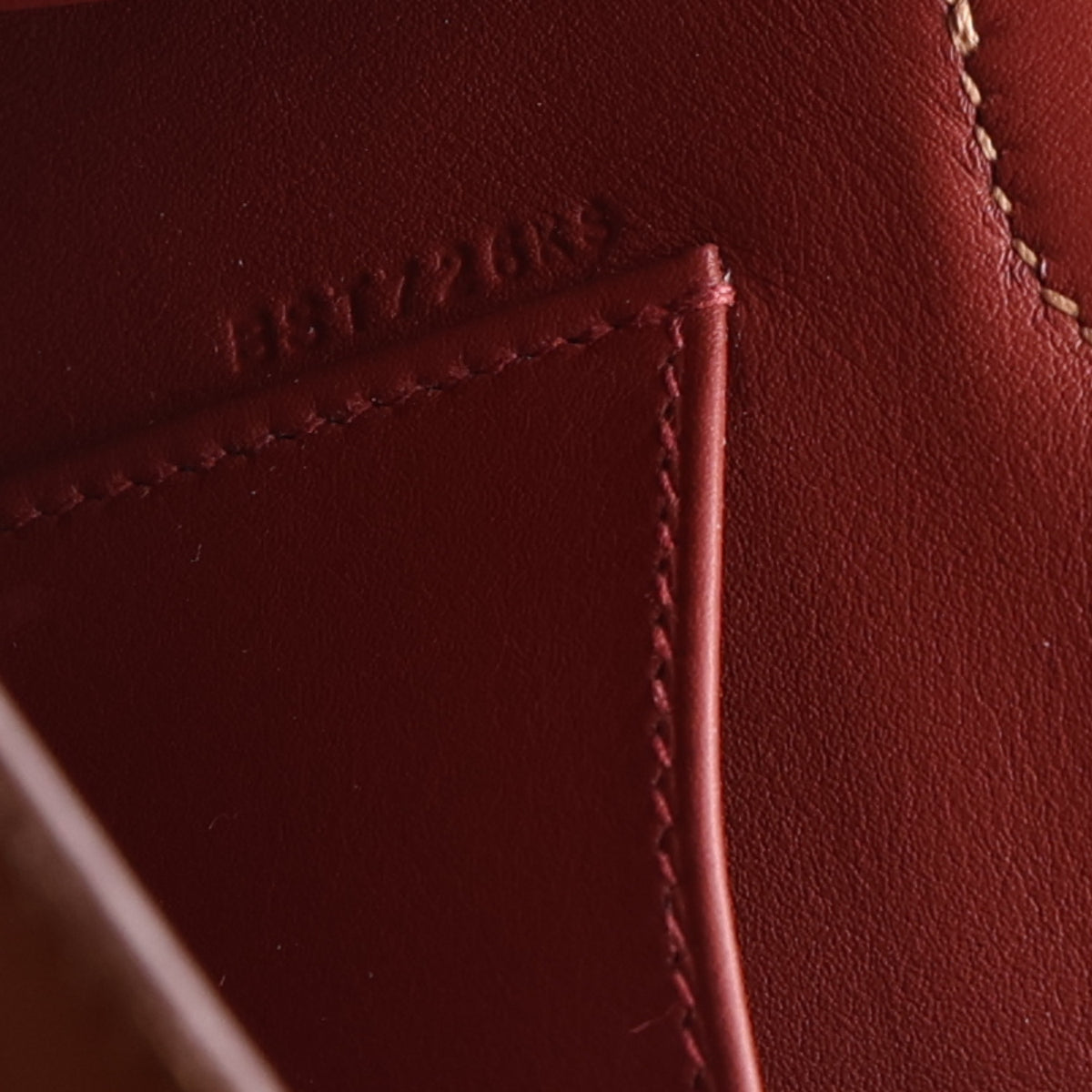 Hermes Swift Horseshoe Kelly Pochette Clutch Gold Rouge H 9 of 11