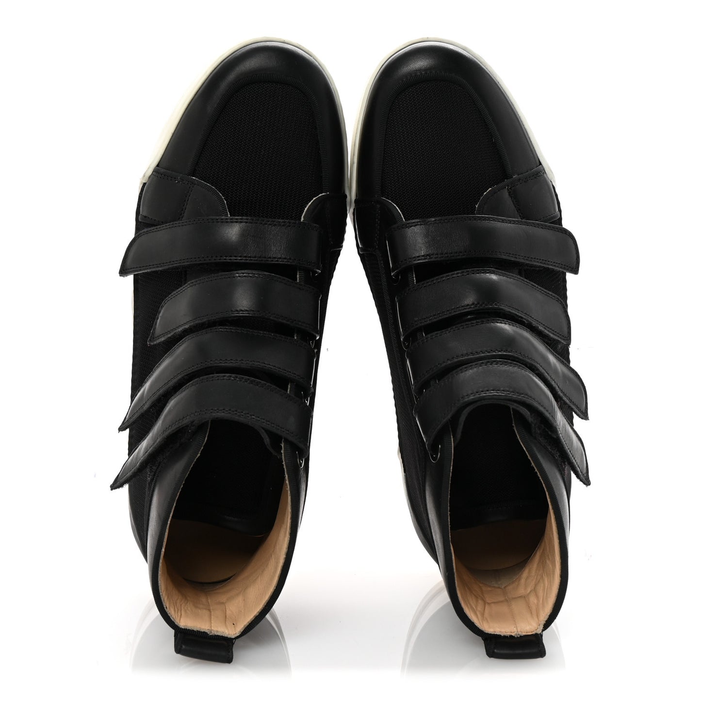 Calfskin Mens Rankiddo High Top Sneakers 43 Black