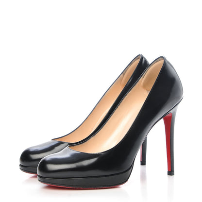 Christian Louboutin Jazz Calf New Simple 120 Pumps 37 Black 3 of 15