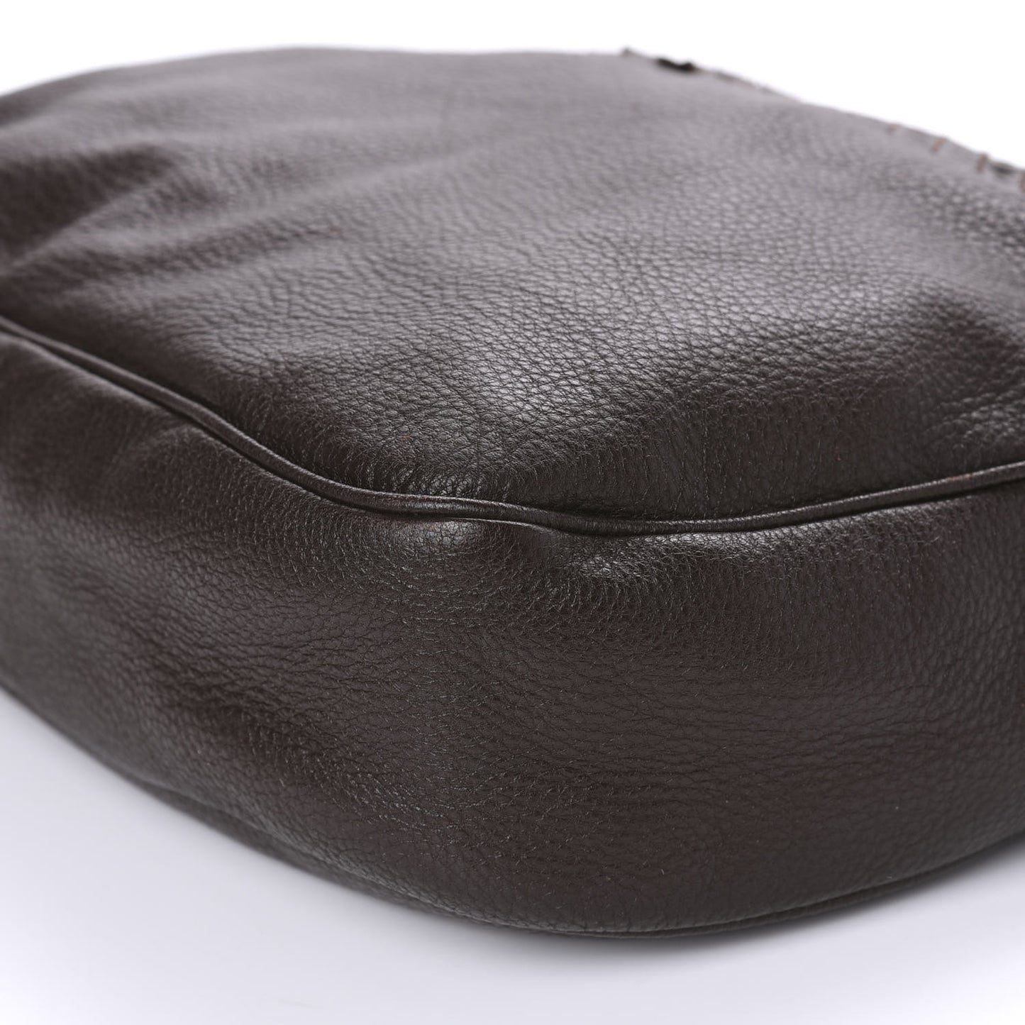 Cervo Intrecciato Shoulder Bag Ebano