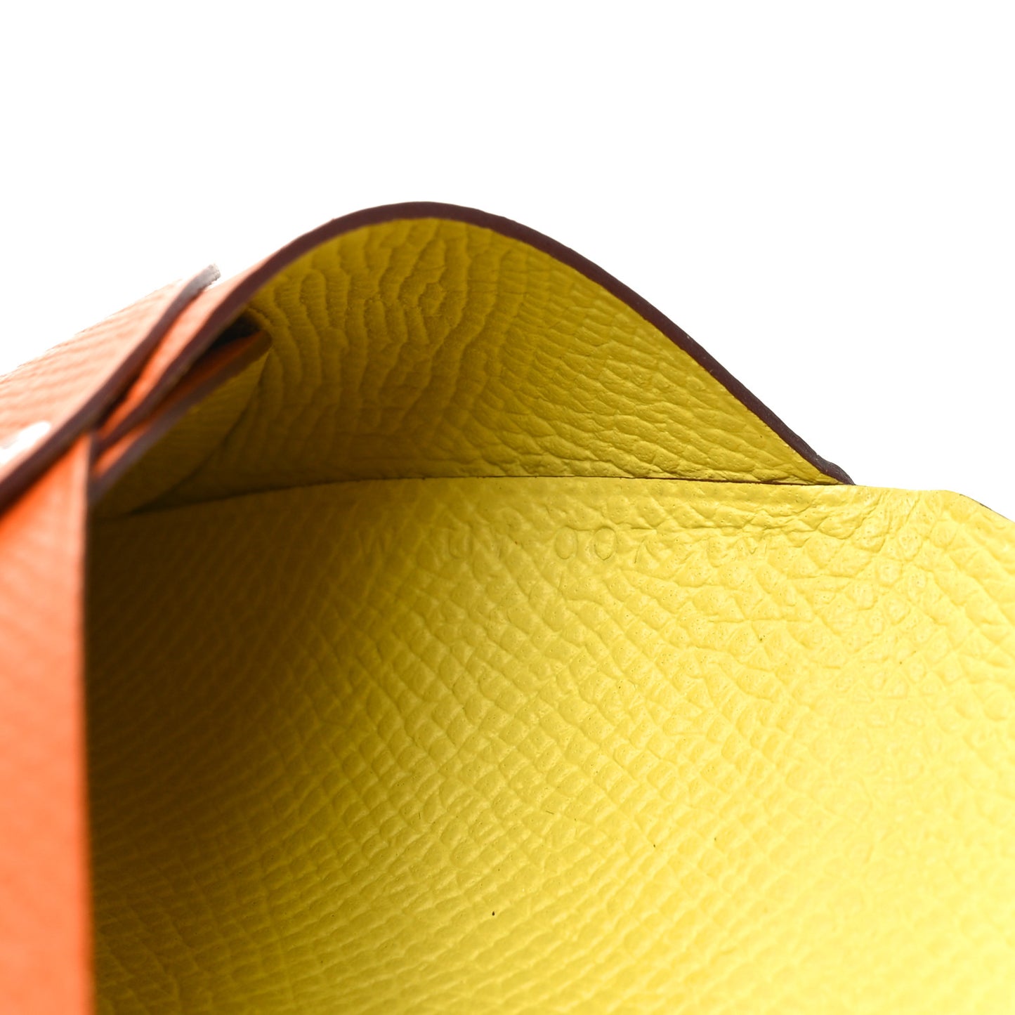 Epsom Verso Calvi Duo Card Case Orange Lime