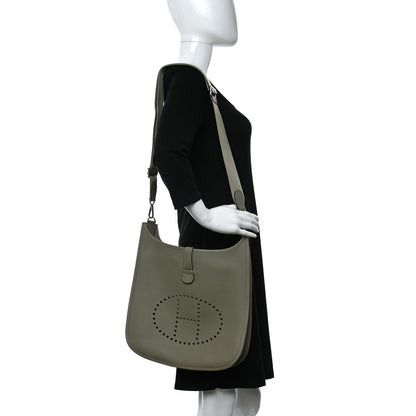 Hermes Taurillon Clemence Evelyne III GM Sauge 2 of 9