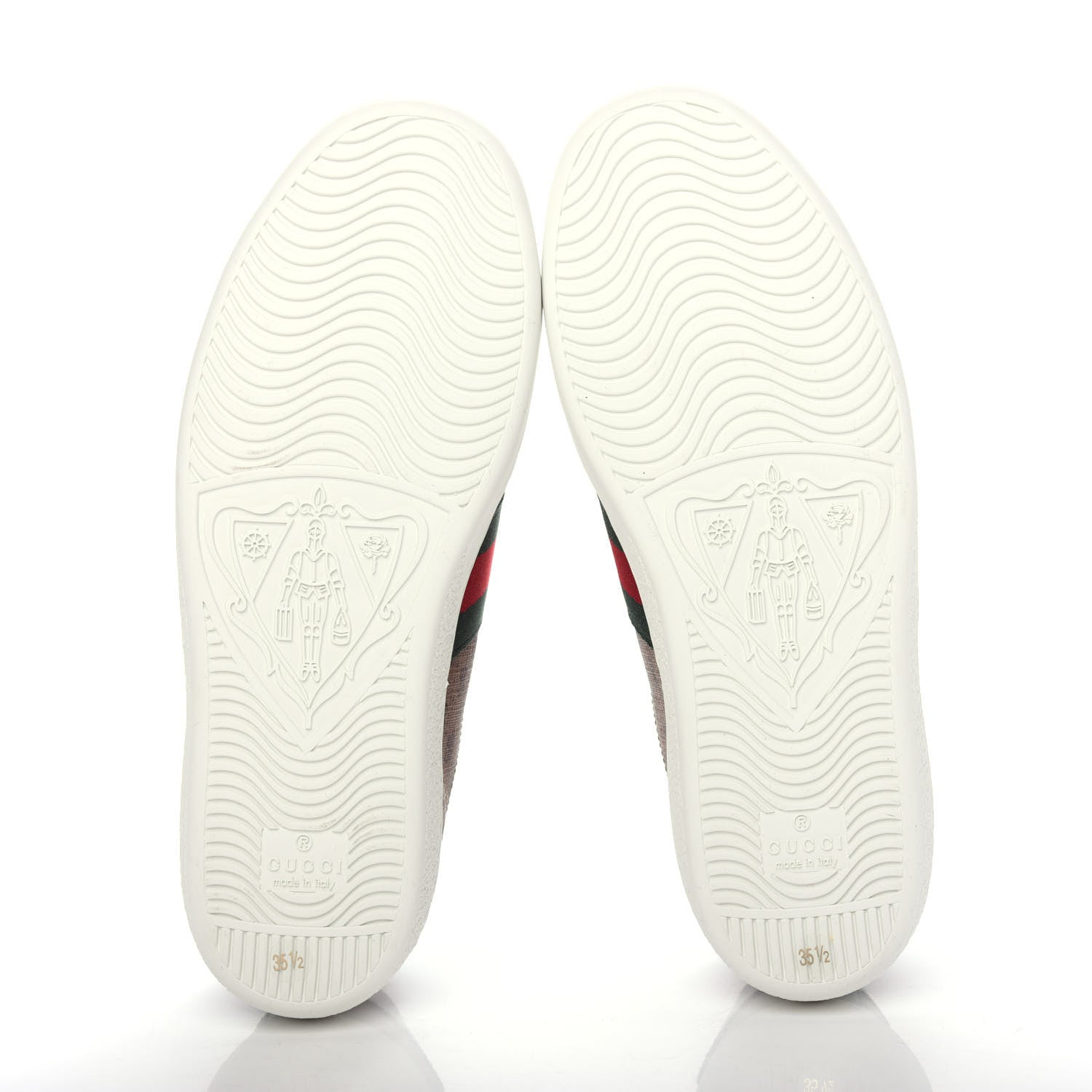 Gucci X DORAEMON Mini Vintage GG Supreme Monogram Web Womens Ace Sneakers 35.5 Beige Cherry Red 6 of 11