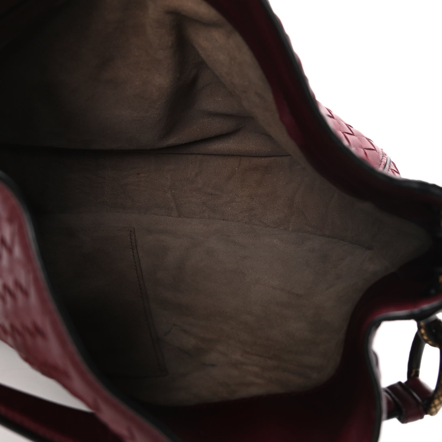 Bottega Veneta Nappa Intrecciato Medium Loop Dark Red 4 of 5