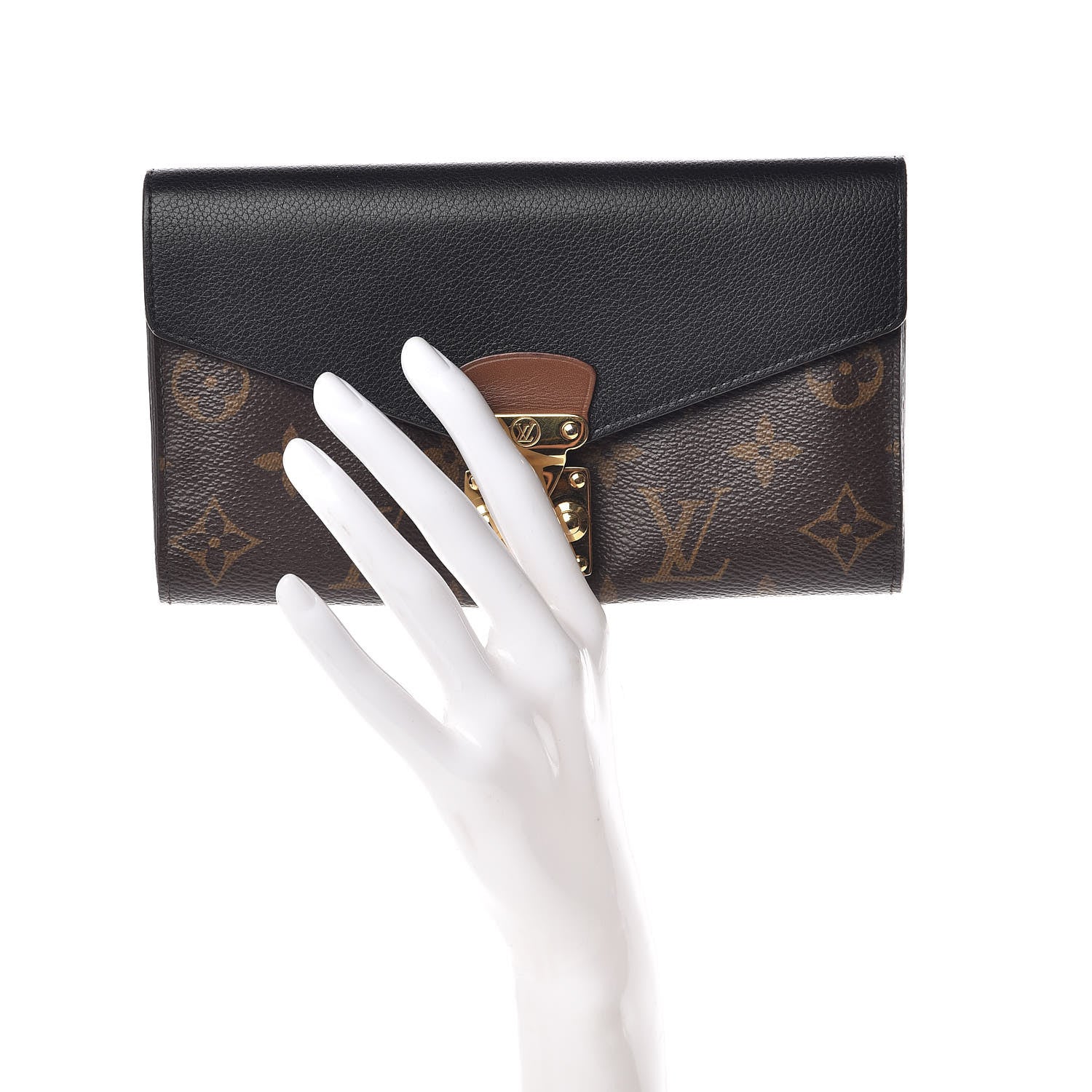 Louis Vuitton Monogram Pallas Wallet Black 2 of 9