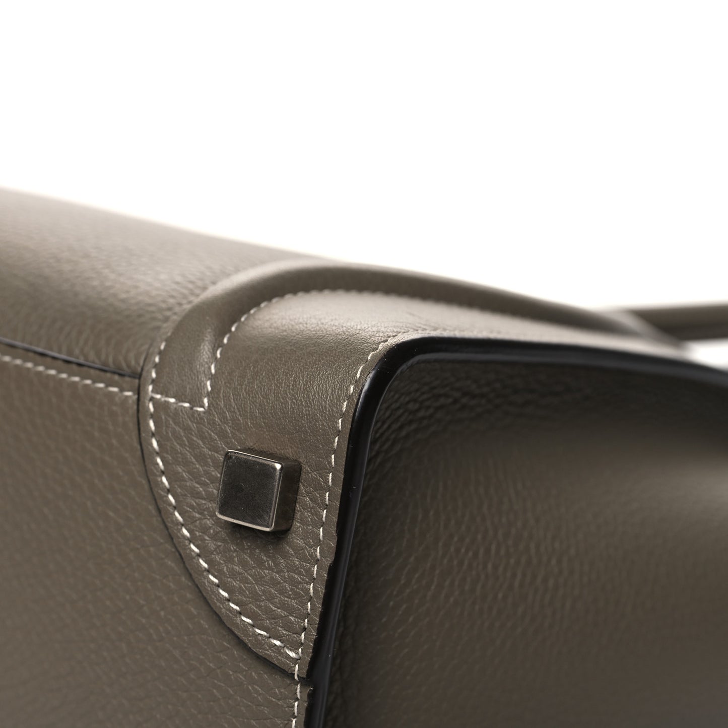 Drummed Calfskin Micro Luggage Souris