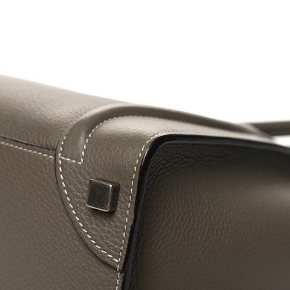Celine Drummed Calfskin Micro Luggage Souris 11 of 11